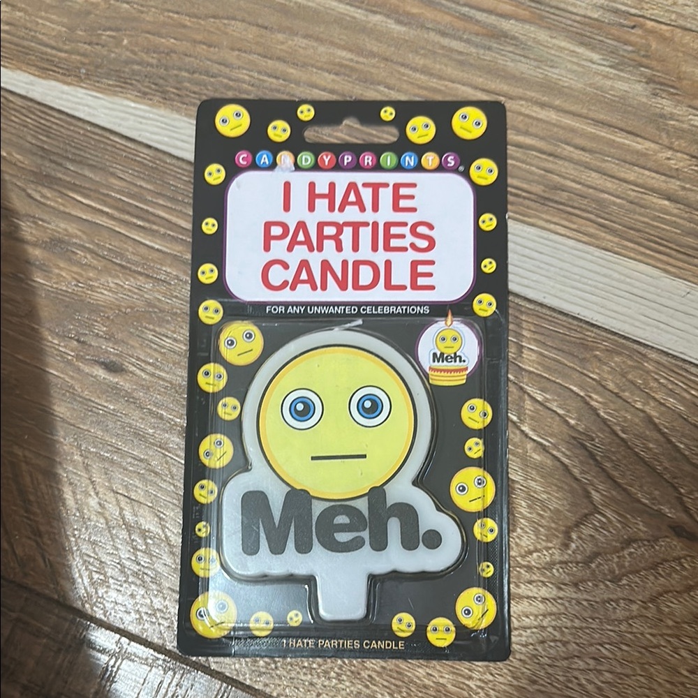 Meh party candle